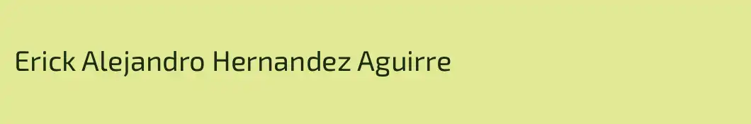 Erick Alejandro Hernandez Aguirre